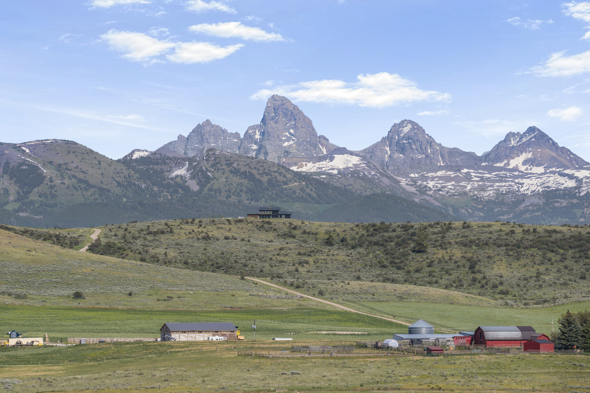 View of the Teton Mountain Range.