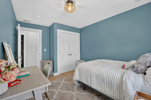 Comfortable furnishings and calming décor create a relaxing retreat.