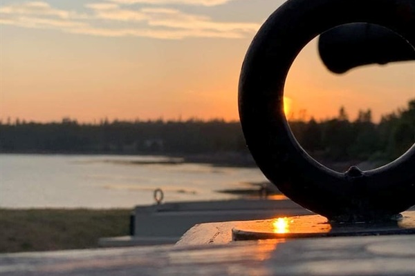 Blockhouse sunset view