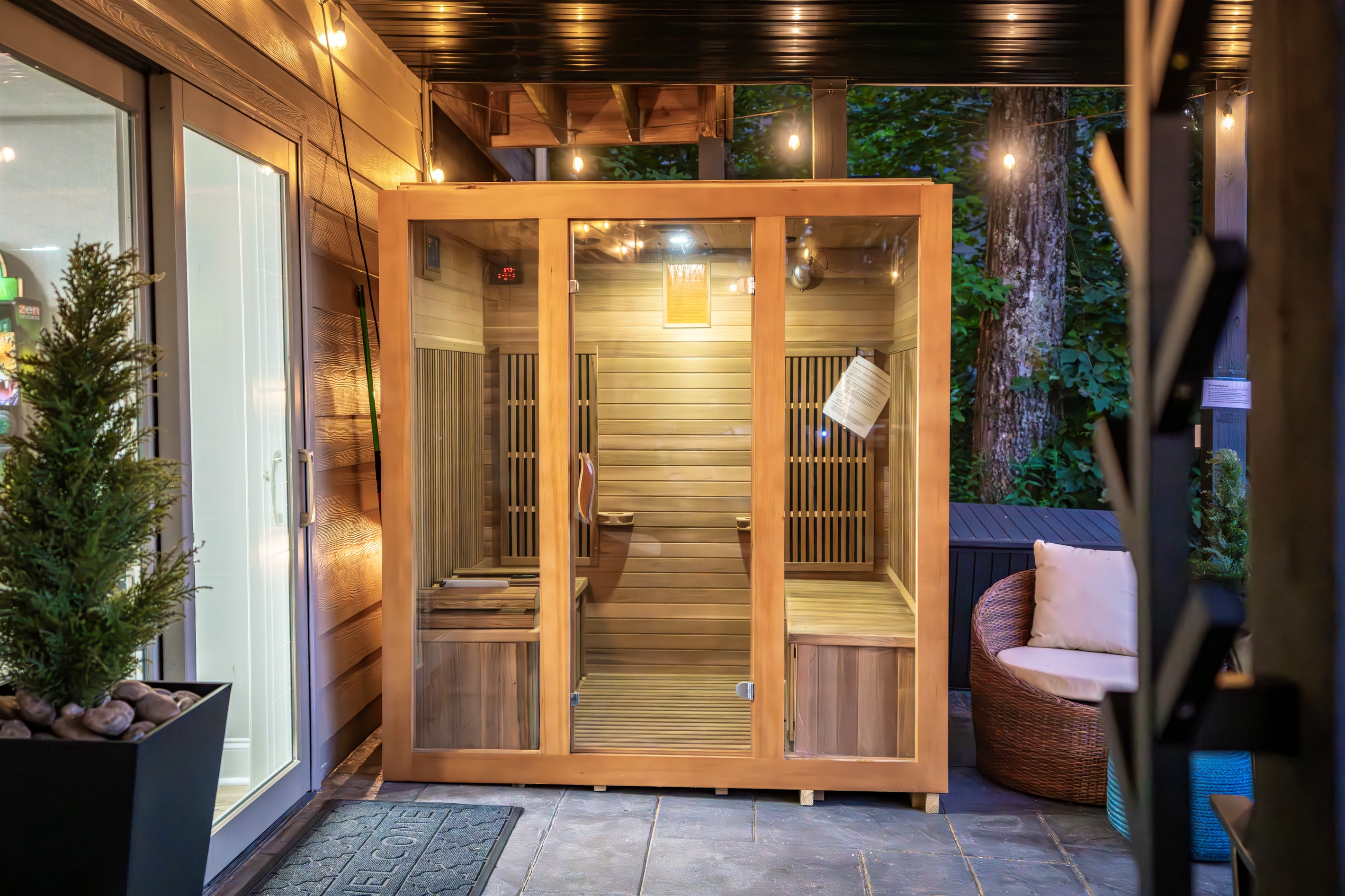 Sauna comfort and heat are unlike any other. Just like Chateau Greenstone - start or end you day with relaxation