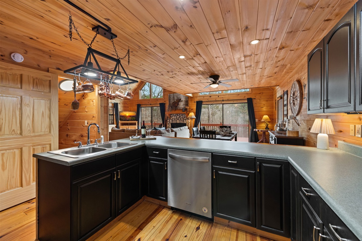 Thoughtfully designed, it offers ample counter space and storage for added convenience.