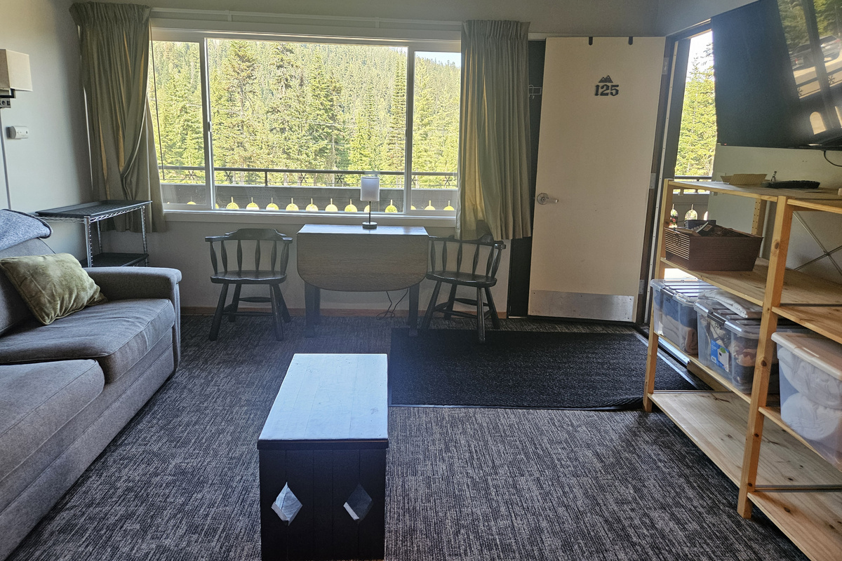 Dining Table with Outside View