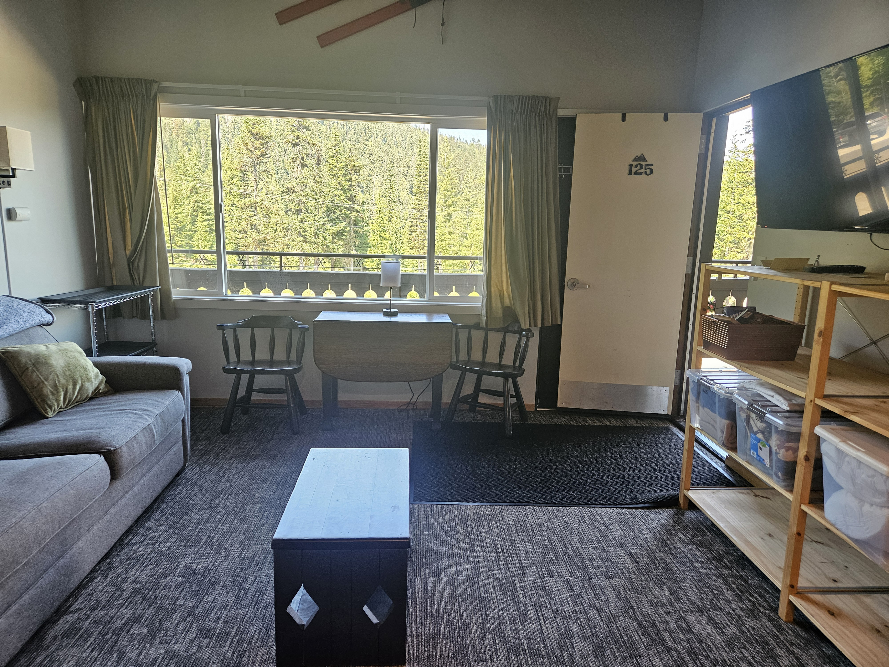 Dining Table with Outside View