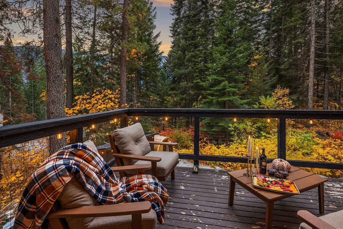 Upper deck with lounging and BBQ, propane provided - pet friendly