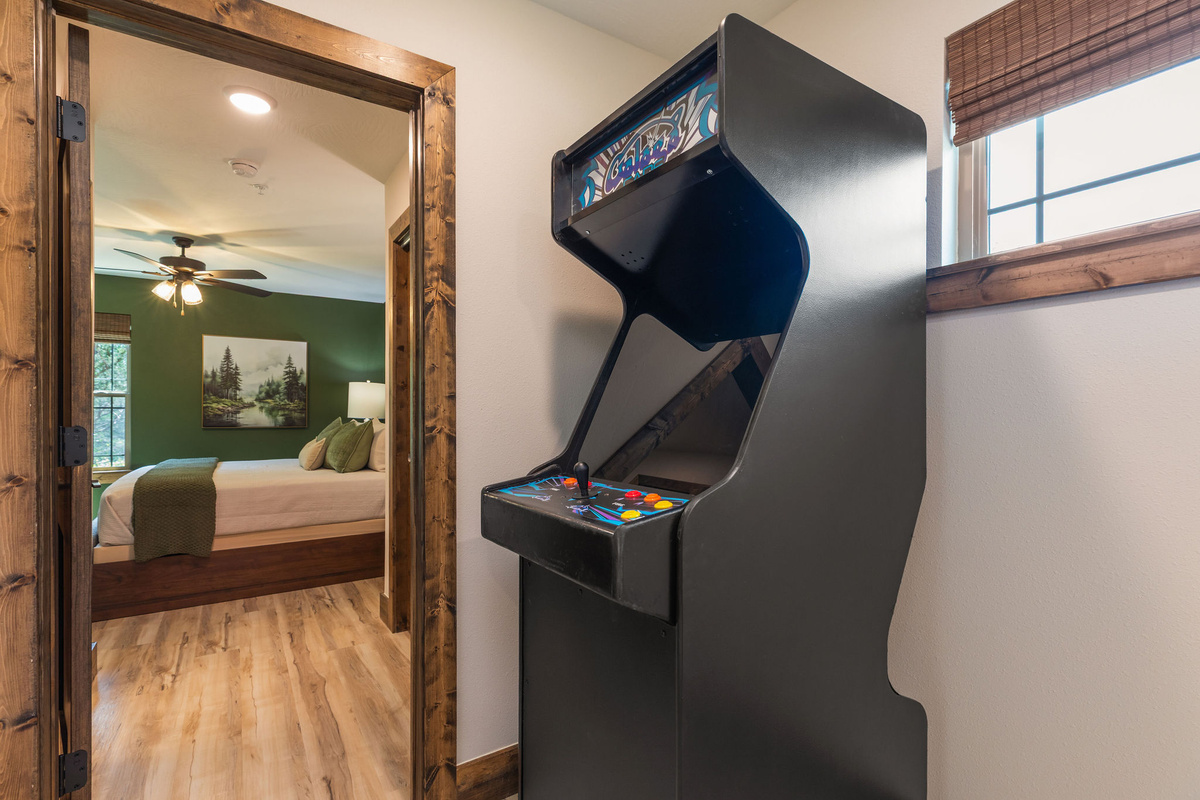 Arcade machine upstairs!