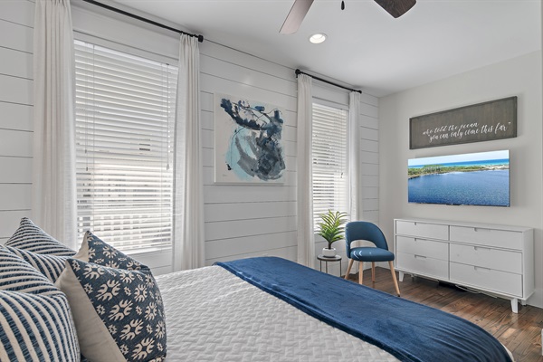 1st floor queen bedroom, main house