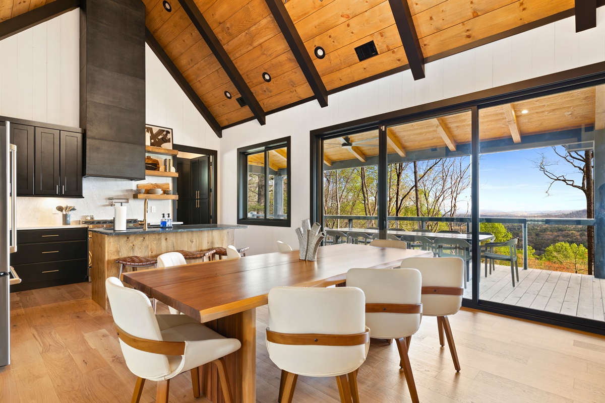 Savor your dining experience in a space where elegance meets ease, framed by stunning views that promise to make every meal memorable.