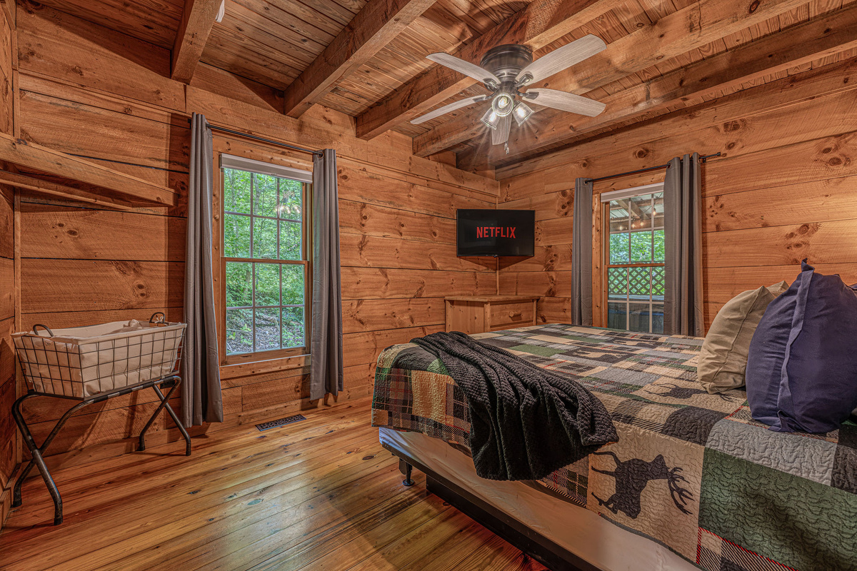 Wake up to trees and natural light every morning.