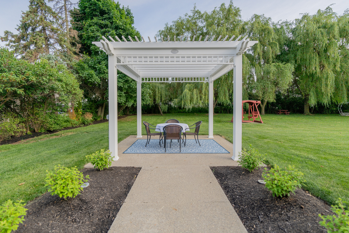 Wedding Ceremony Pergola Near Lake Erie