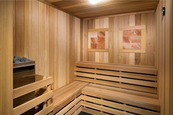 Discover our clubhouse sauna—a tranquil retreat for relaxation! Step into a soothing atmosphere with ambient lighting and aromatic wood. Let the warmth melt your stress away, leaving you feeling refreshed and revitalized. ‍♂️✨