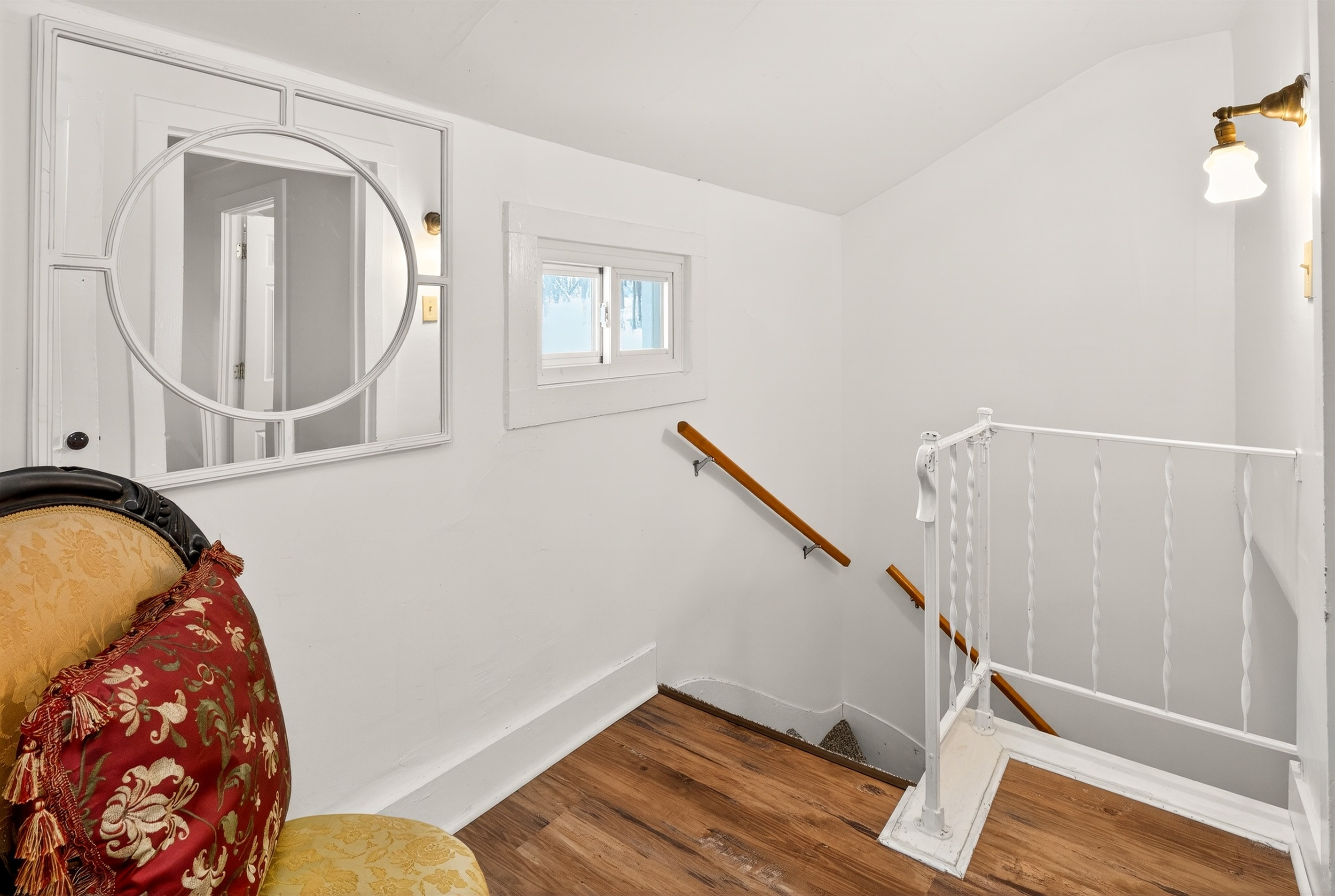 Stairway leading to the upstairs