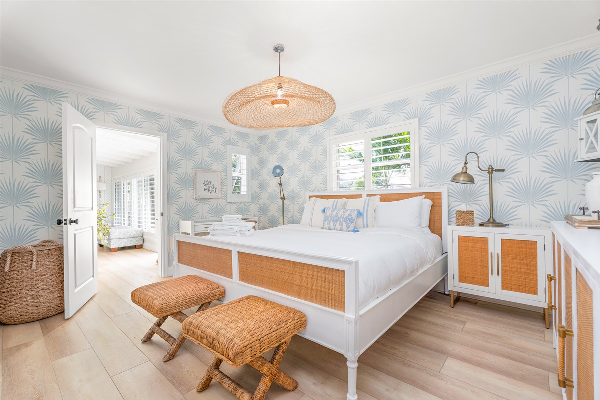 Wake up feeling refreshed in this spacious, light-filled master bedroom.
