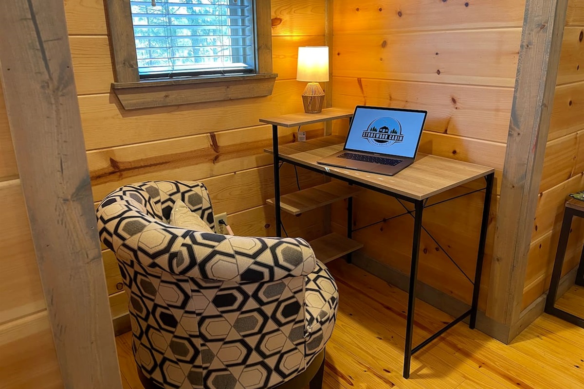 For when you just can’t escape work…massively fast wifi!!