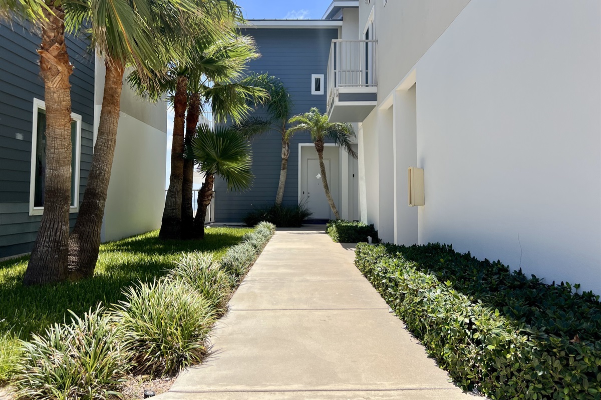 Walkway to Condo #102