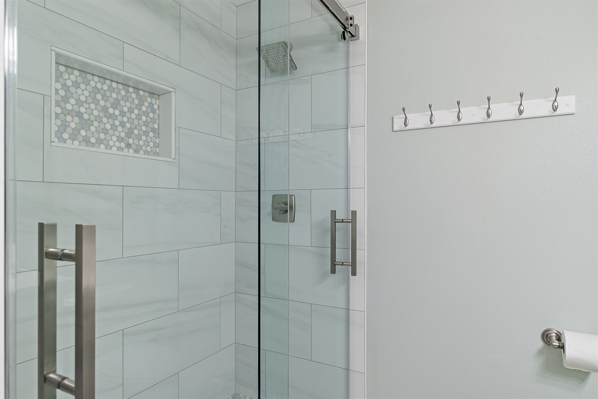 Large Walk In Shower in 2nd Master Bedroom
