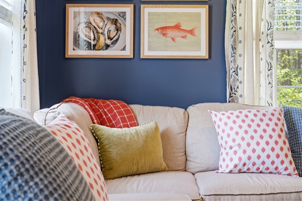 A comfortable sofa perfect for lounging, gathering, and enjoying quiet moments at home.