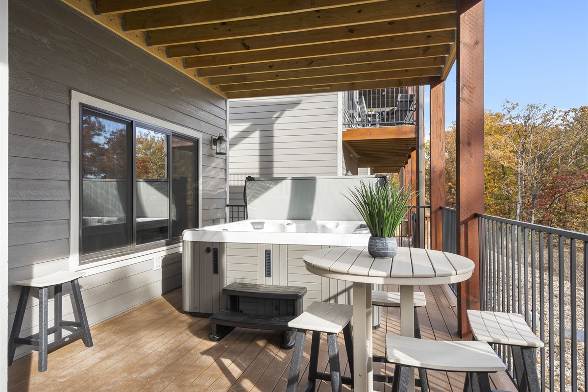 Extra seating on both decks