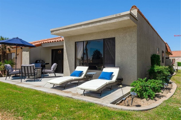 Loungers outside main bedroom