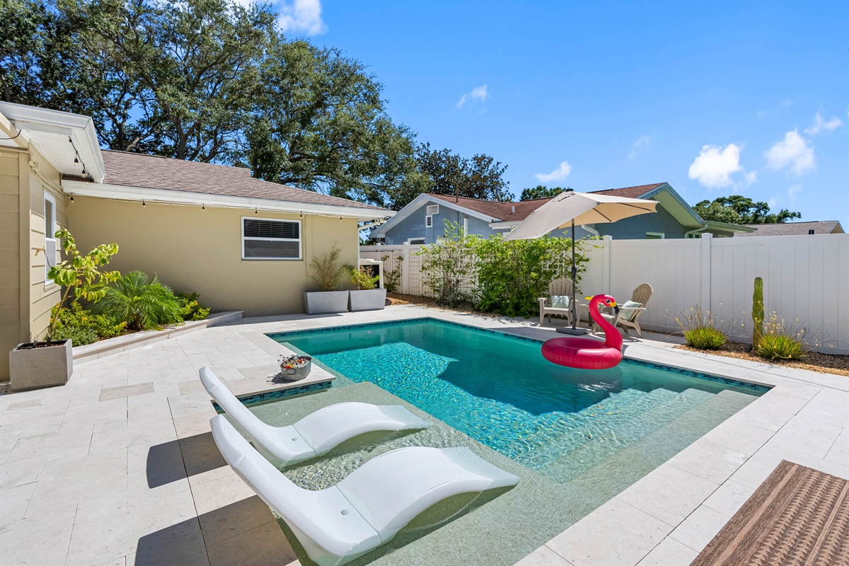 This heated pool is the perfect year-round amenity, whether you’re visiting in summer or winter.