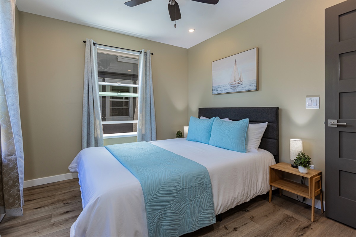 All Furniture New in 2025: Queen Bed, AC and Plush Linens