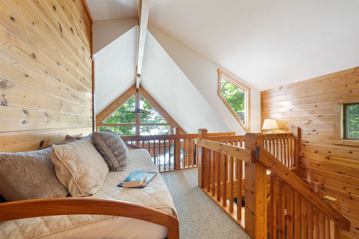 This is truly the Nest within the Nest. Great perch to watch everything below and sit back and read a book. 