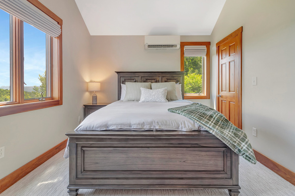 One of two queen rooms upstairs