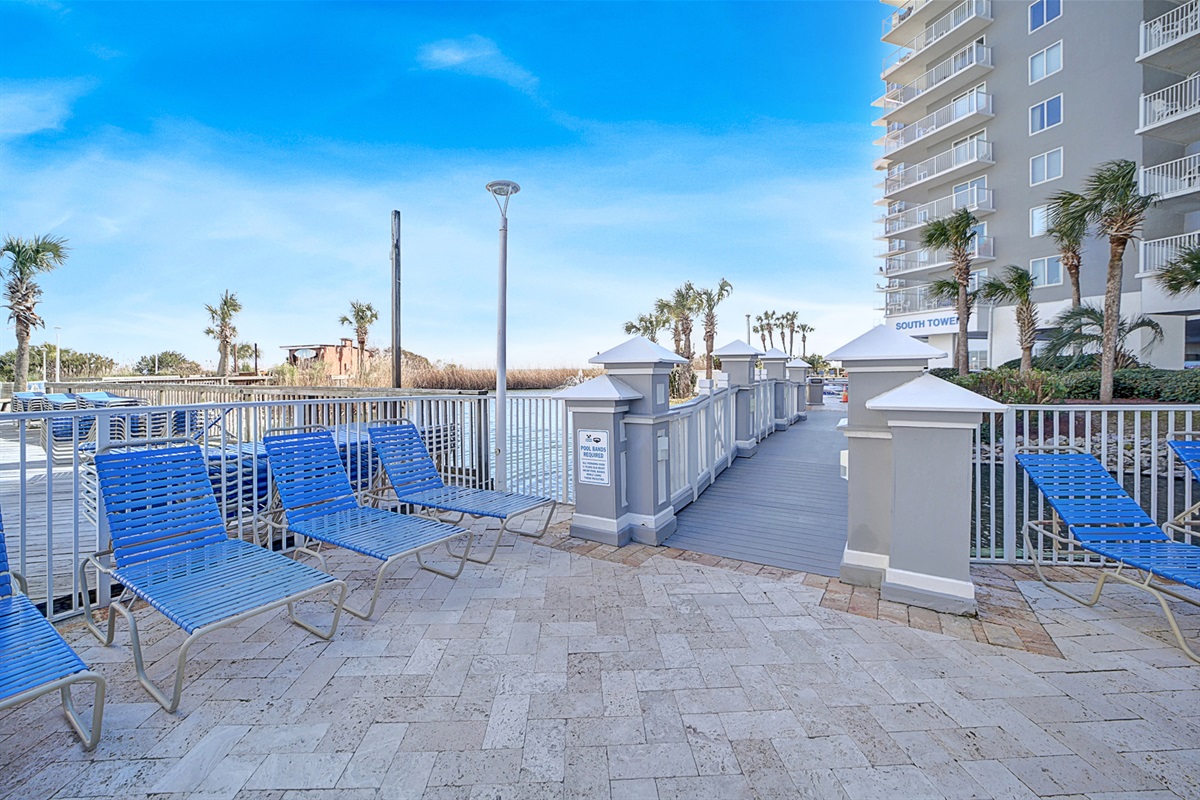 Sun Deck around pools