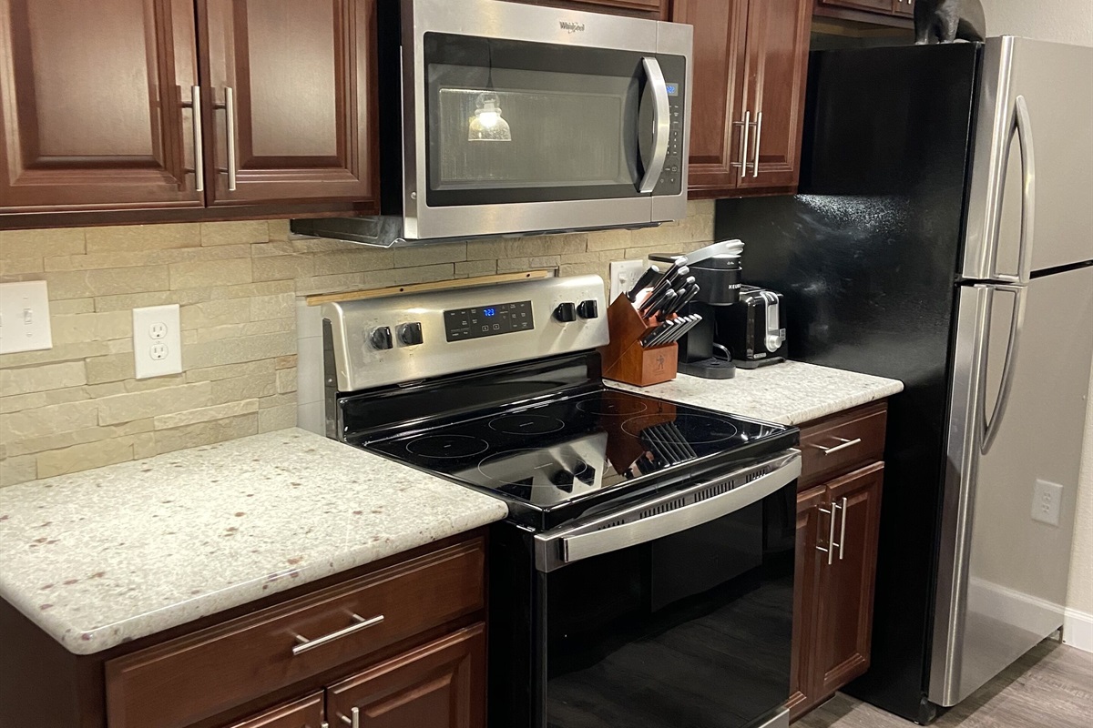 Well-stocked kitchen