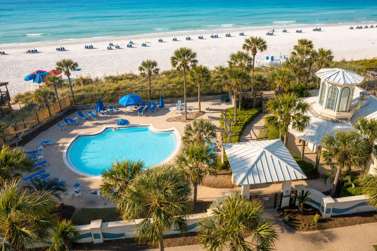 Second pool is heated and located directly on the beach for guests.  Beachside cabana also available for snacks and drinks