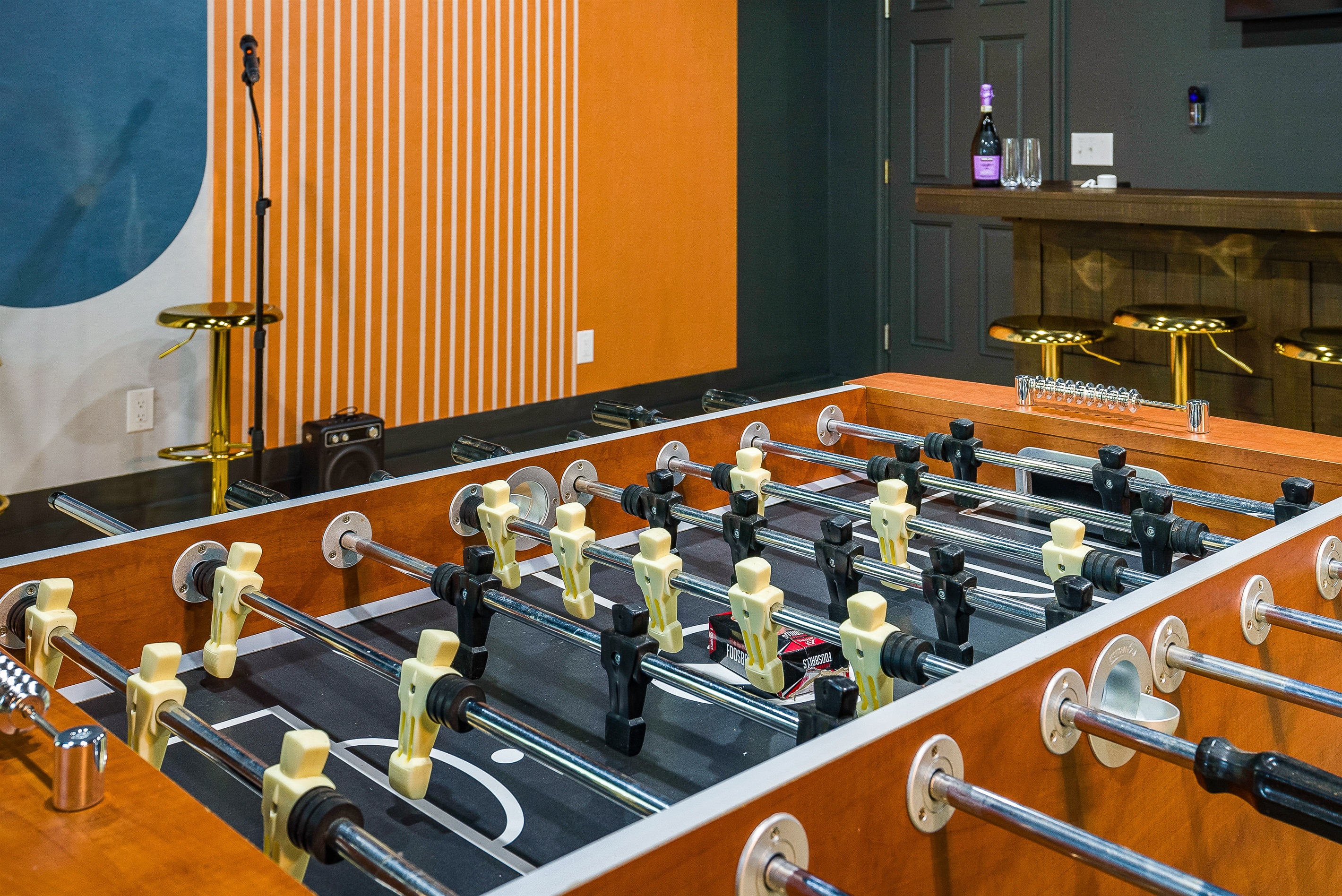 Fast-paced foosball battles are always a crowd favorite — it’s hard not to get competitive!