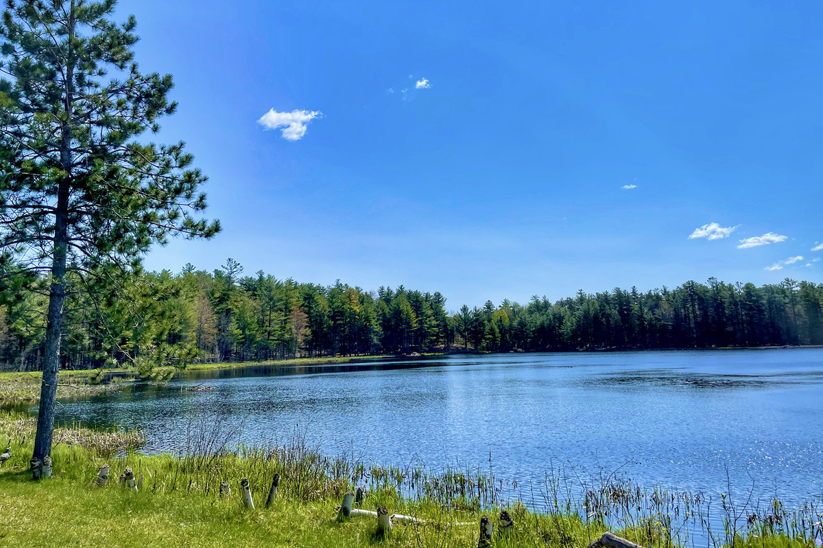 Lake Eaton is a picturesque 19-acre lake with a loop hiking trail surrounding it.