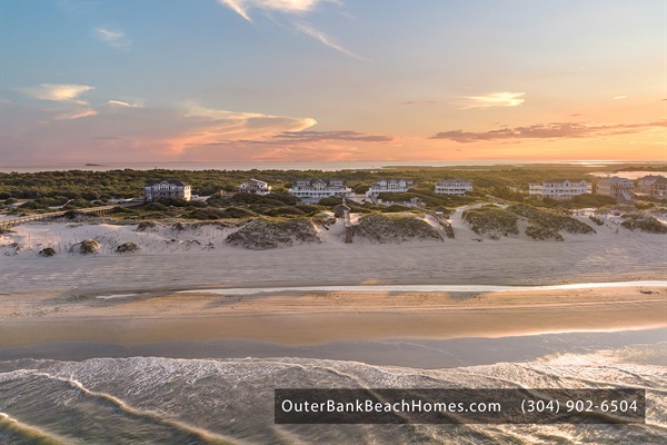 A long Aerial view of Beach.