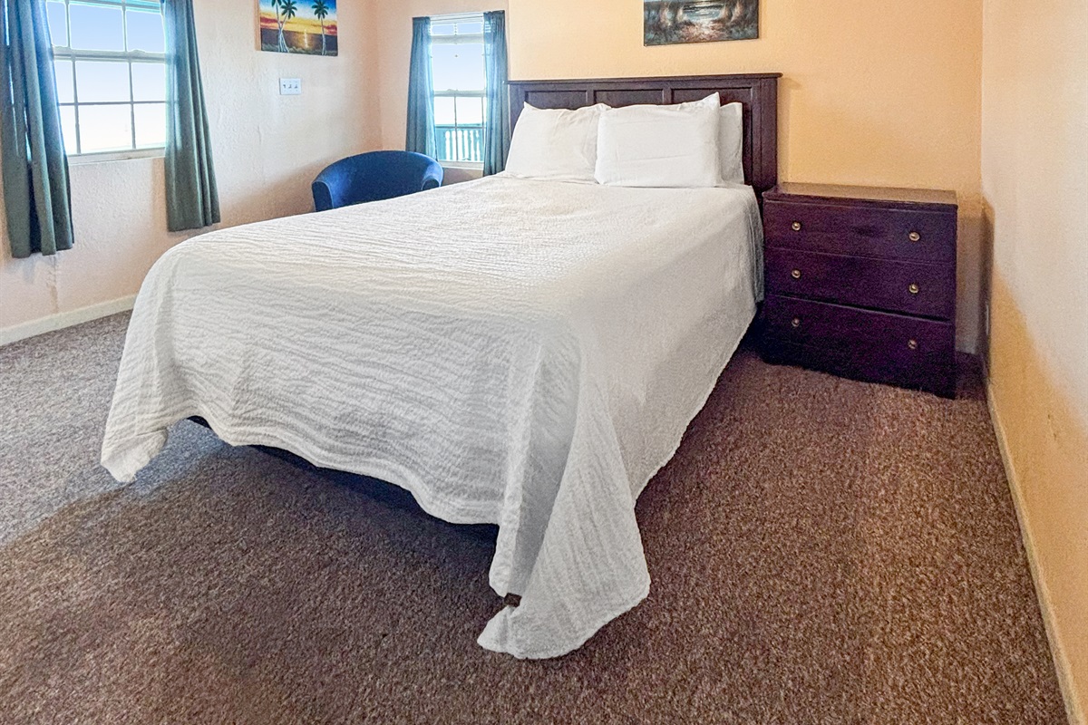 Master bedroom with water views