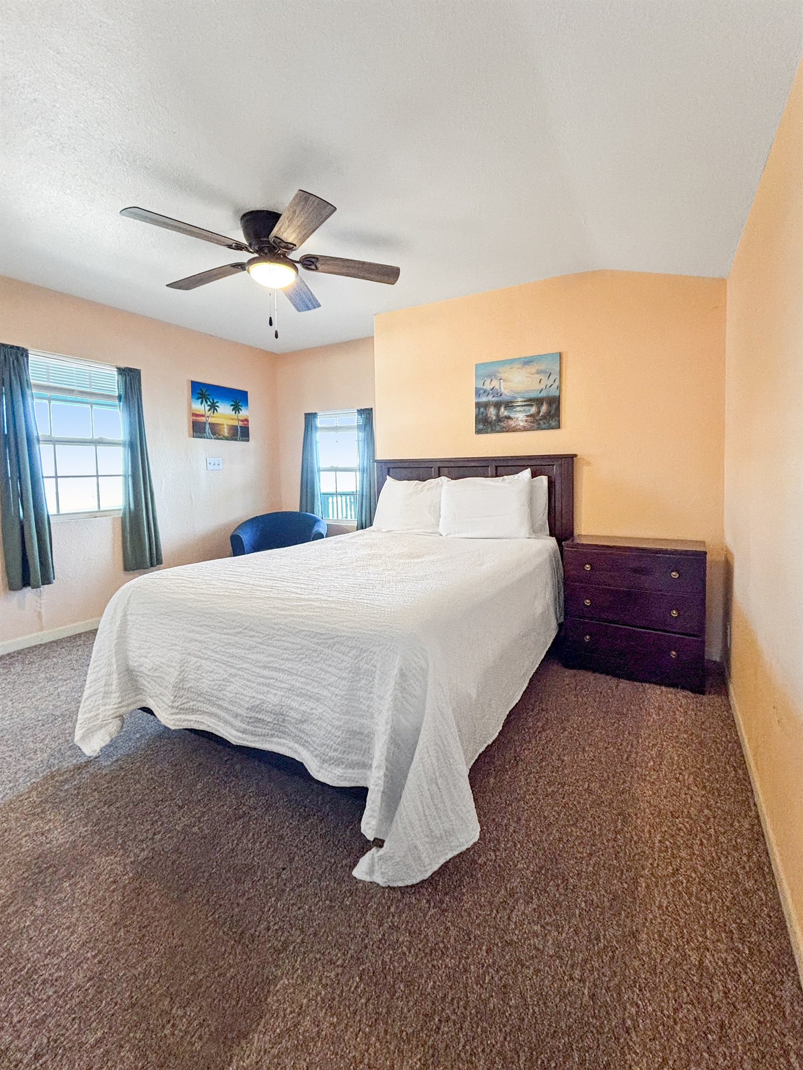 Master bedroom with water views