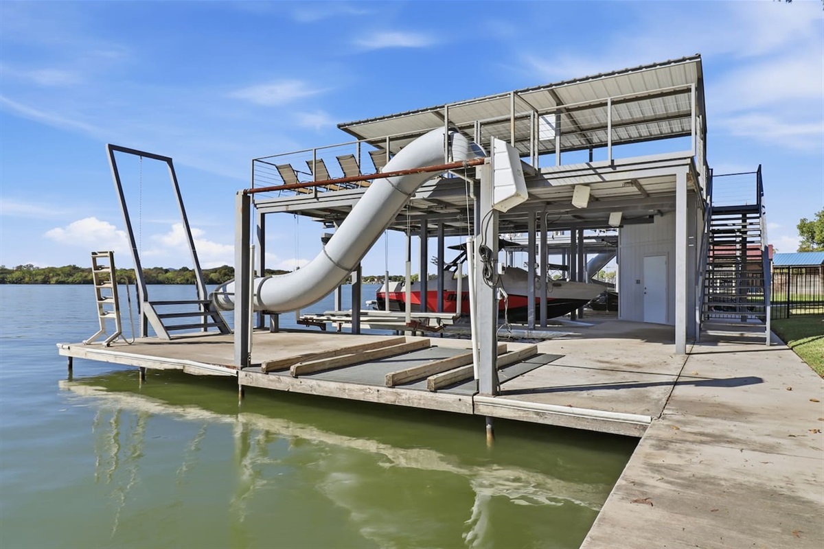 Jump or Slide into the Lake