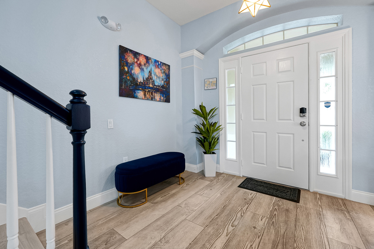Bright entry foyer