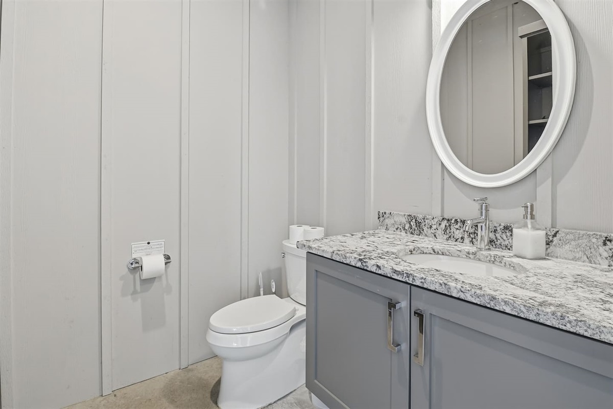 Pool Half Bathroom on Ground Level