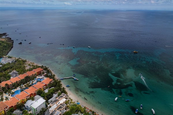 Arial View West Bay Beach
