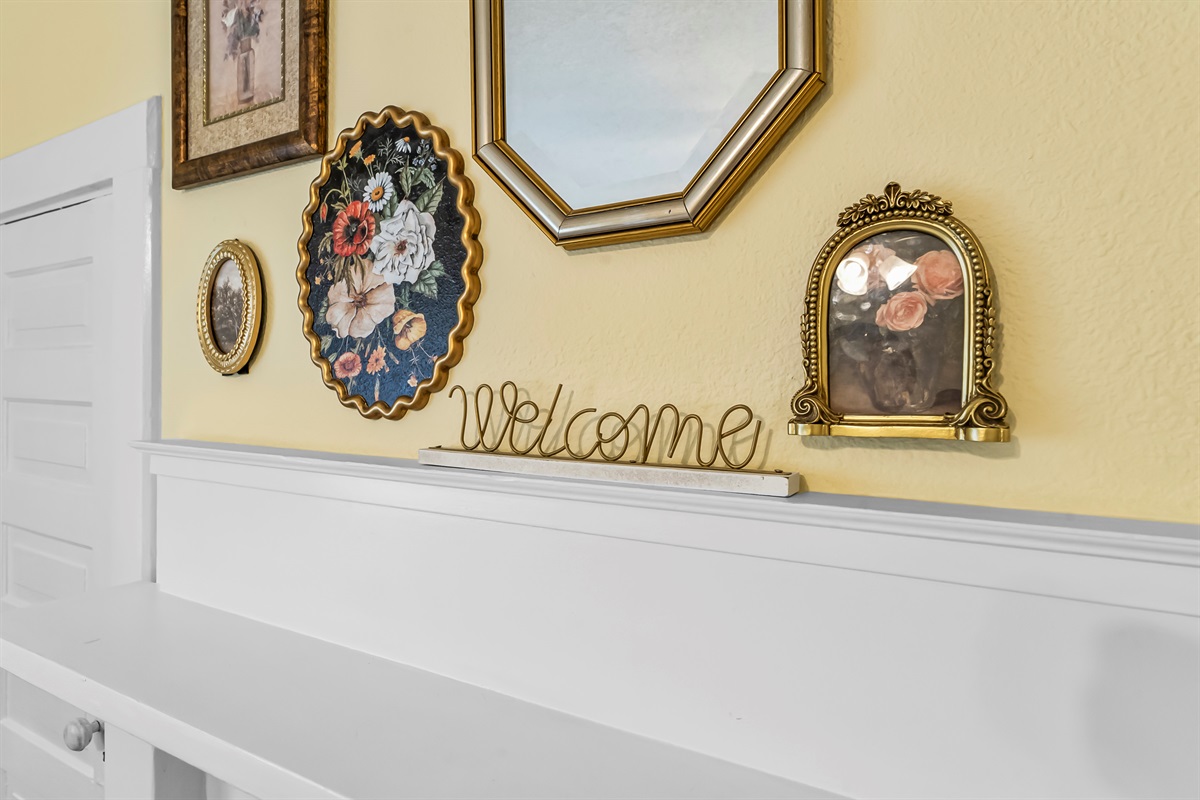 Antique gallery wall