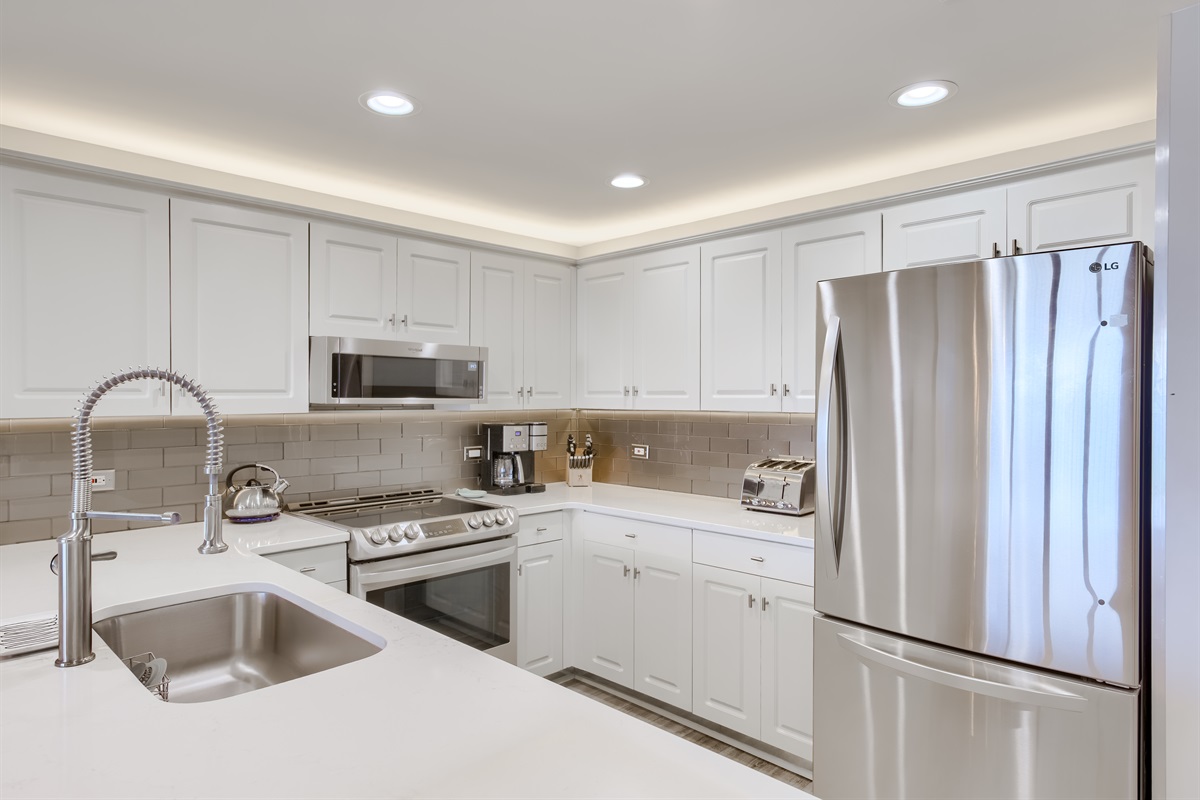 High-end stainless appliances