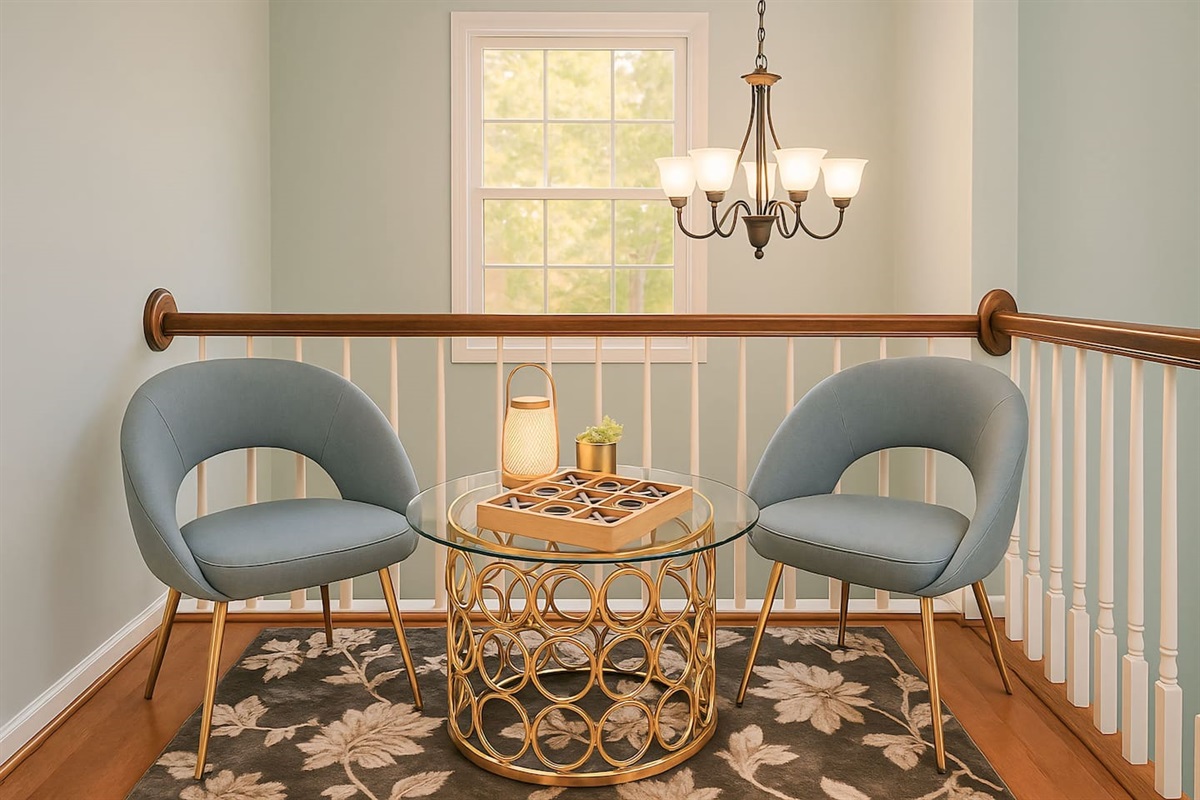 Your quiet corner for morning devotion, afternoon chats, or a good book. Peace, purpose, and presence all in one place.