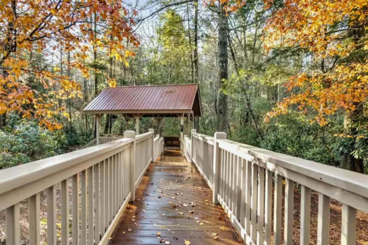 Walkway to the Riverfront Porch