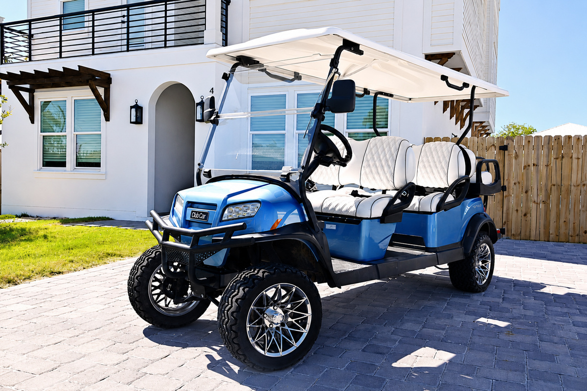 Complimentary 6-Seater Street-Legal Golf Cart