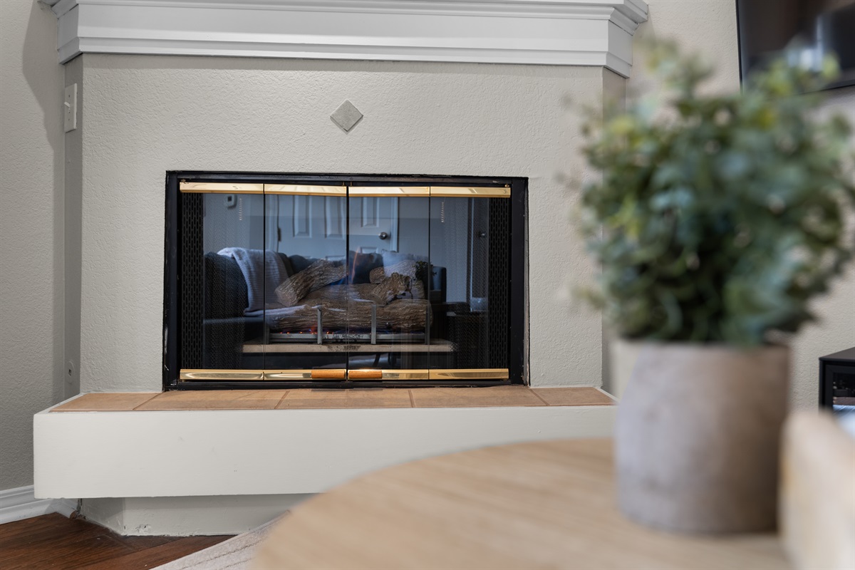 Cozy up to a fire.