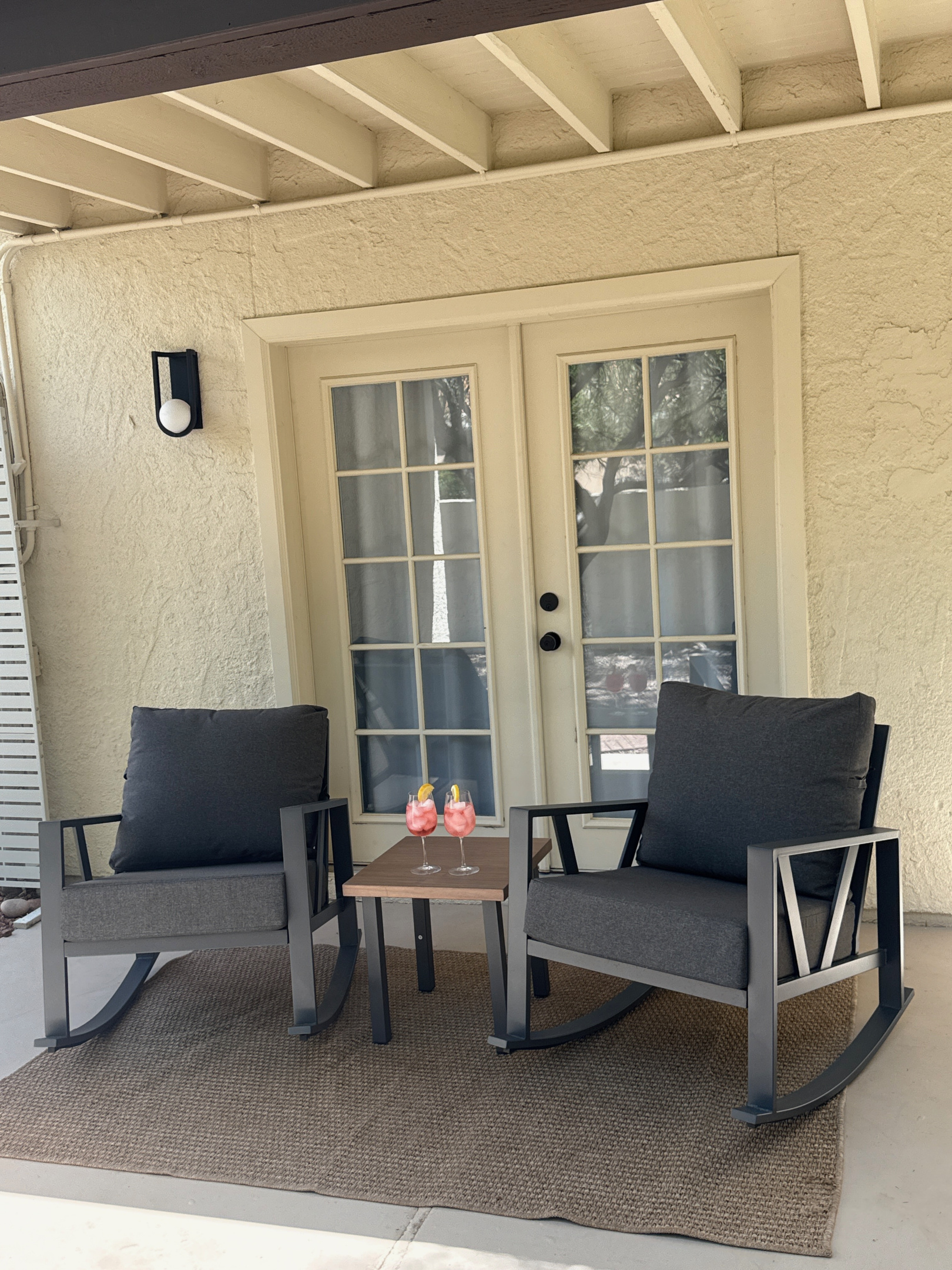 Master Patio with Rocking Chairs