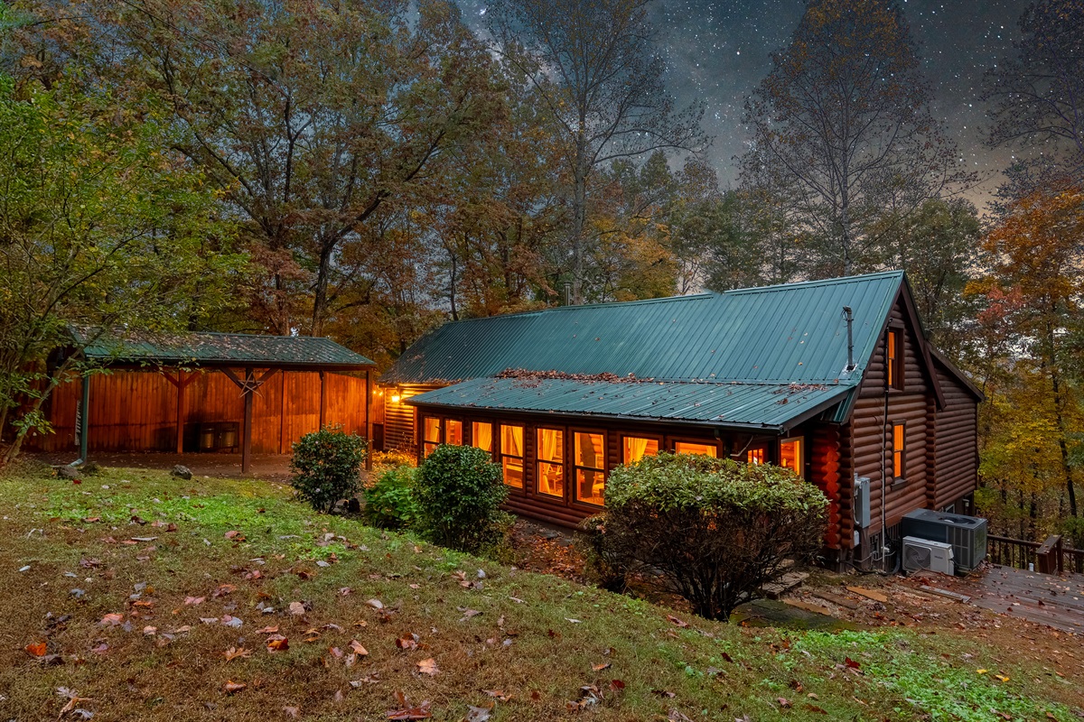 Be greeted by a large front yard and privacy