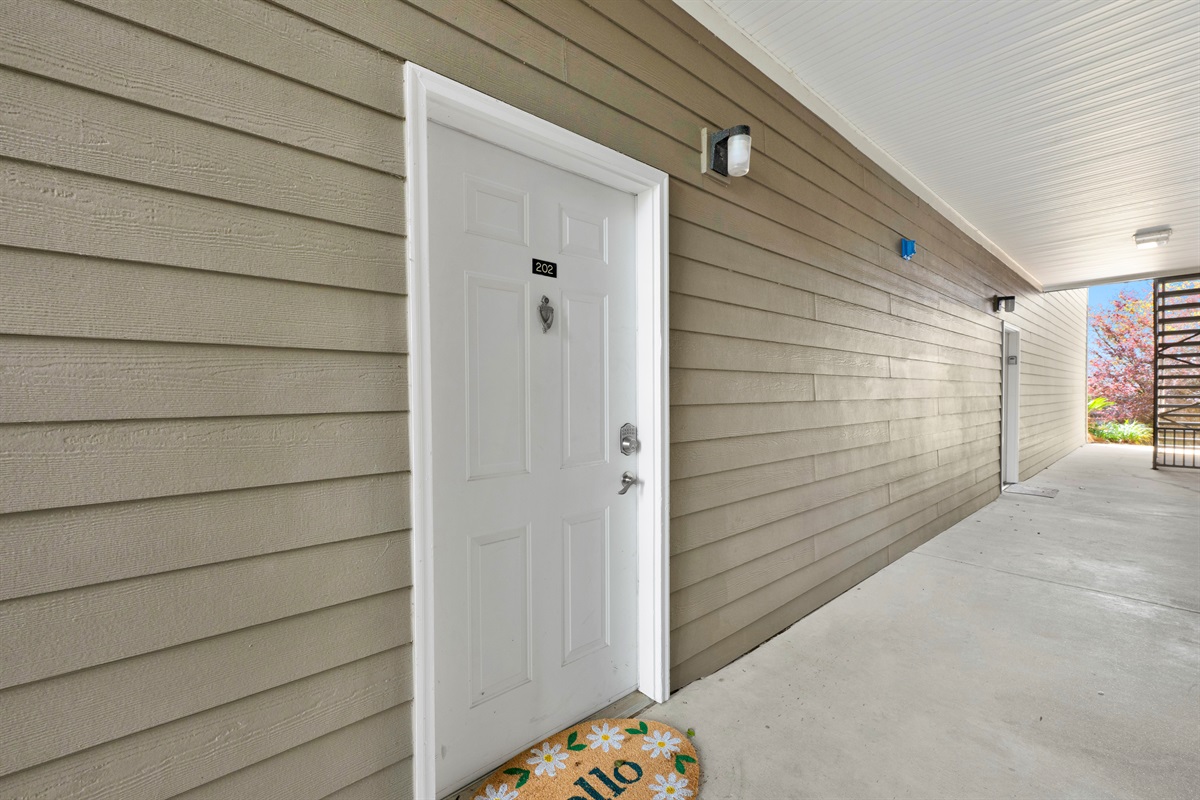 Unit 202 door 