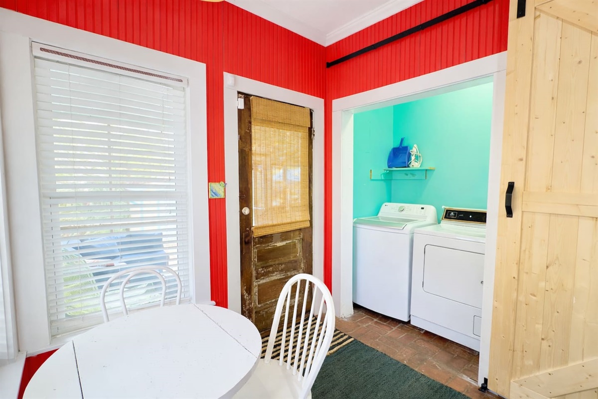 Fully equipped laundry area!