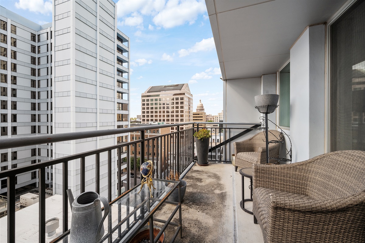 Plenty of seating to enjoy the views.