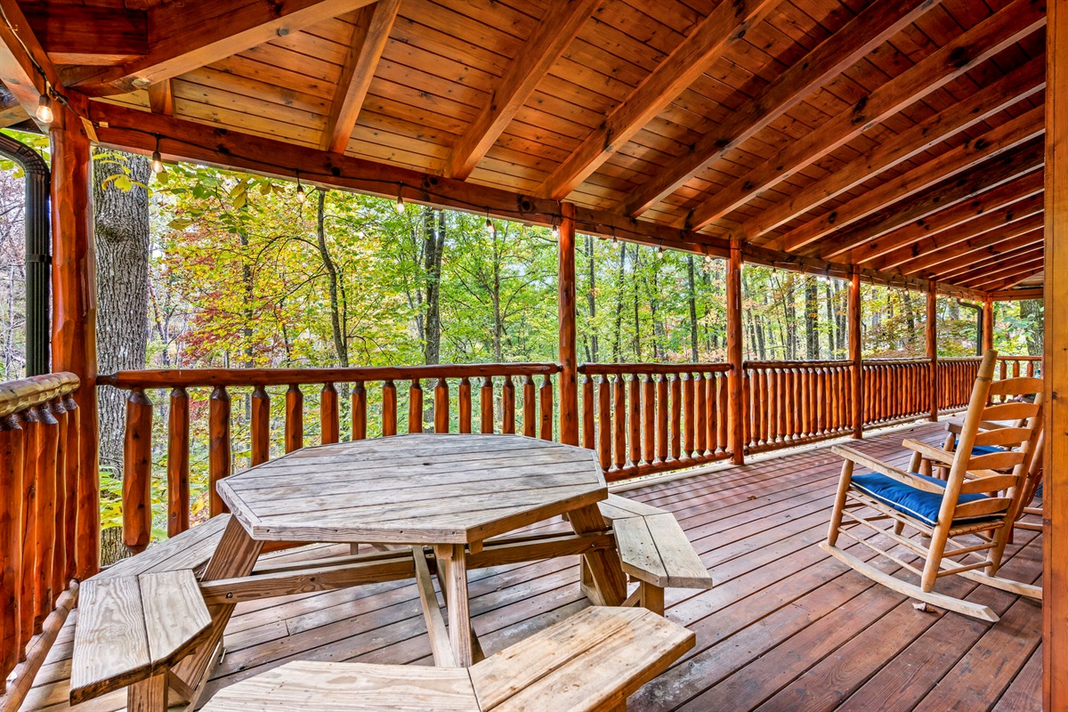 Covered porch for all-weather enjoyment
